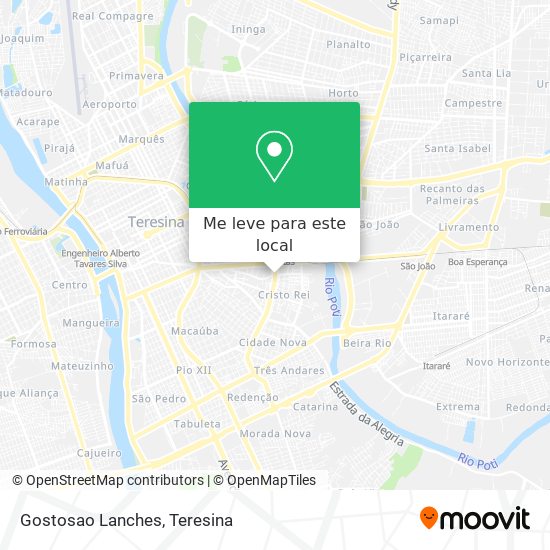 Gostosao Lanches mapa