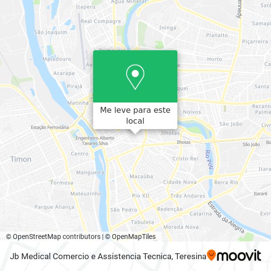 Jb Medical Comercio e Assistencia Tecnica mapa