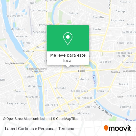 Labert Cortinas e Persianas mapa