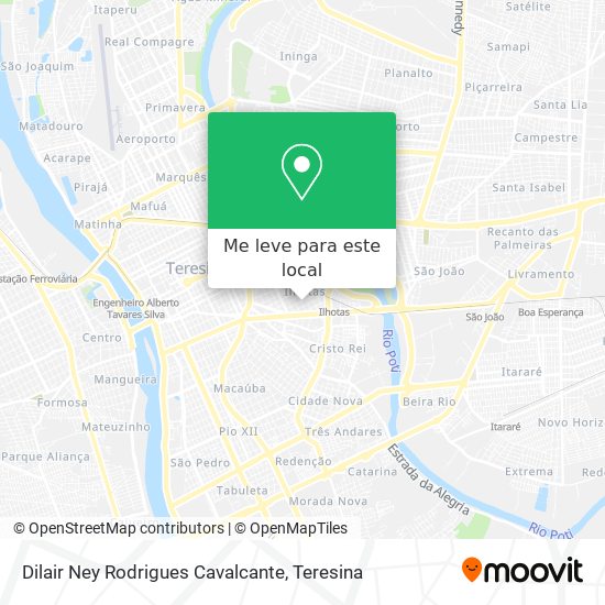 Dilair Ney Rodrigues Cavalcante mapa