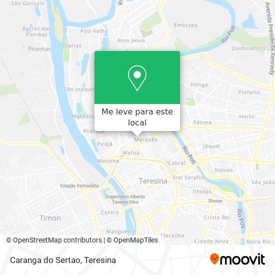 Caranga do Sertao mapa