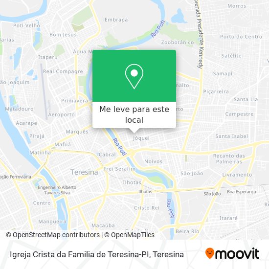 Igreja Crista da Familia de Teresina-PI mapa