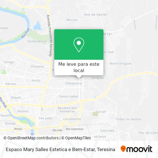 Espaco Mary Salles Estetica e Bem-Estar mapa