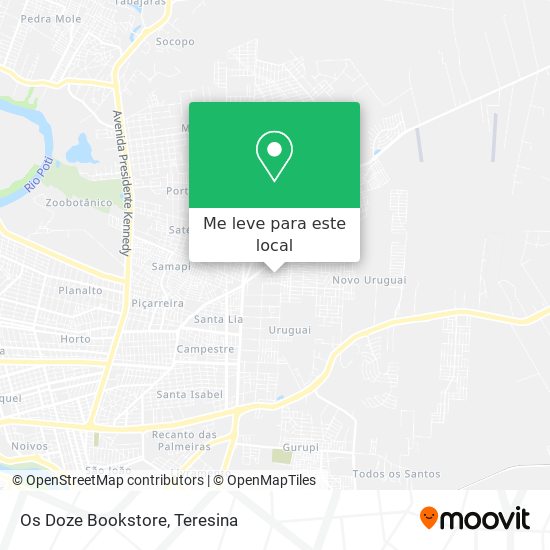 Os Doze Bookstore mapa
