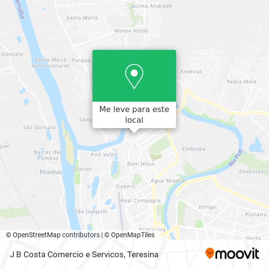 J B Costa Comercio e Servicos mapa