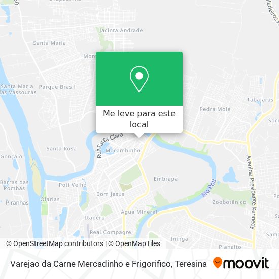 Varejao da Carne Mercadinho e Frigorifico mapa