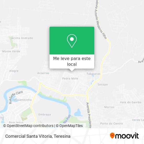 Comercial Santa Vitoria mapa