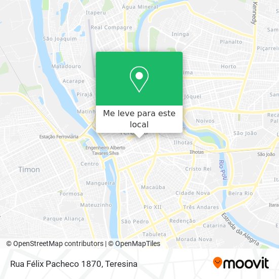 Rua Félix Pacheco 1870 mapa