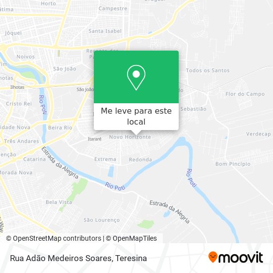 Rua Adão Medeiros Soares mapa