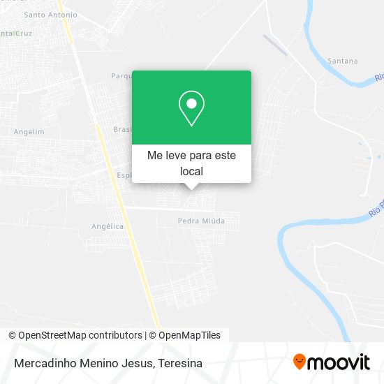 Mercadinho Menino Jesus mapa