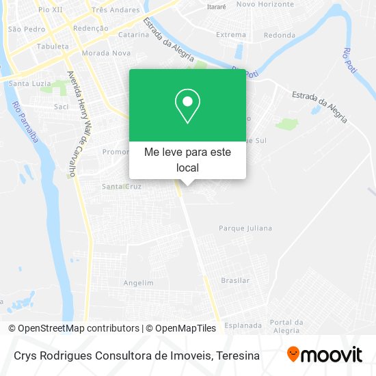 Crys Rodrigues Consultora de Imoveis mapa