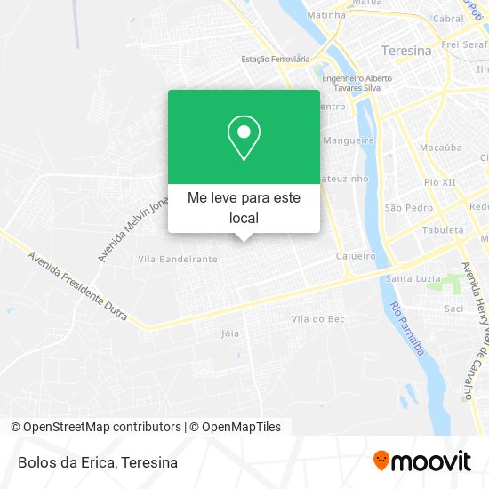 Bolos da Erica mapa