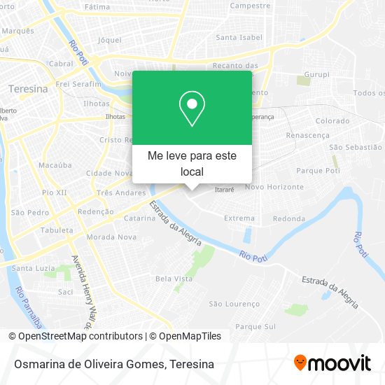 Osmarina de Oliveira Gomes mapa