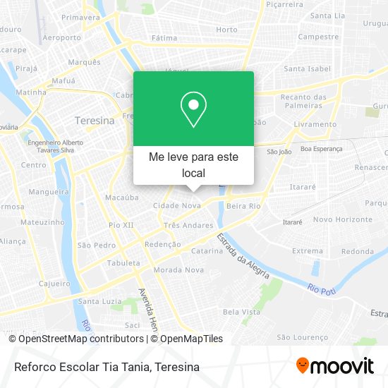Reforco Escolar Tia Tania mapa