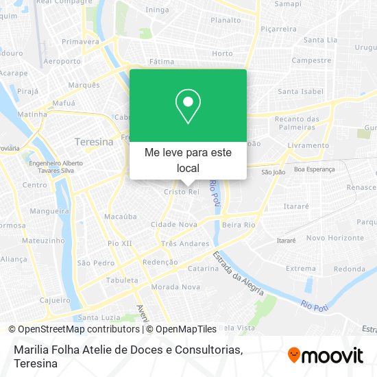 Marilia Folha Atelie de Doces e Consultorias mapa