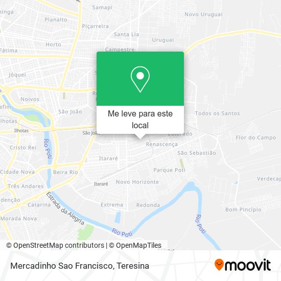 Mercadinho Sao Francisco mapa