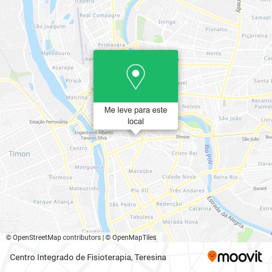Centro Integrado de Fisioterapia mapa