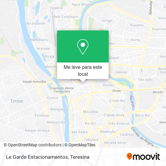 Le Garde Estacionamentos mapa