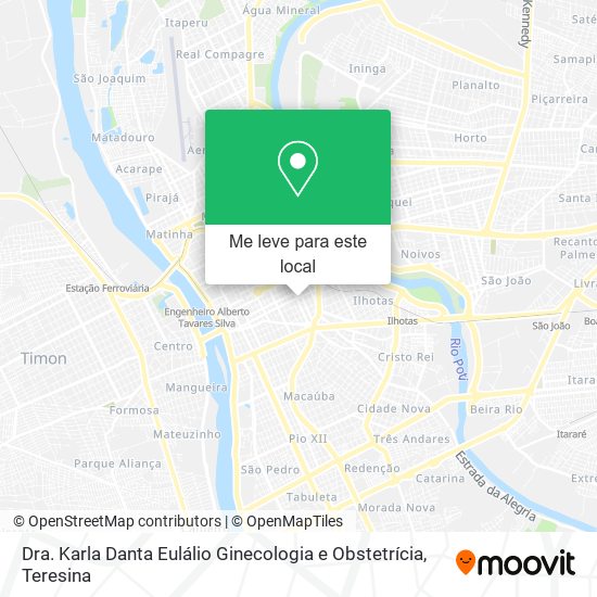 Dra. Karla Danta Eulálio Ginecologia e Obstetrícia mapa