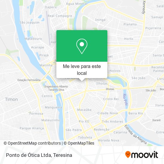 Ponto de Ótica Ltda mapa