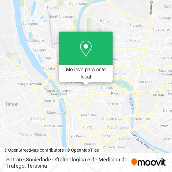 Sotran - Sociedade Oftalmologica e de Medicina do Trafego mapa