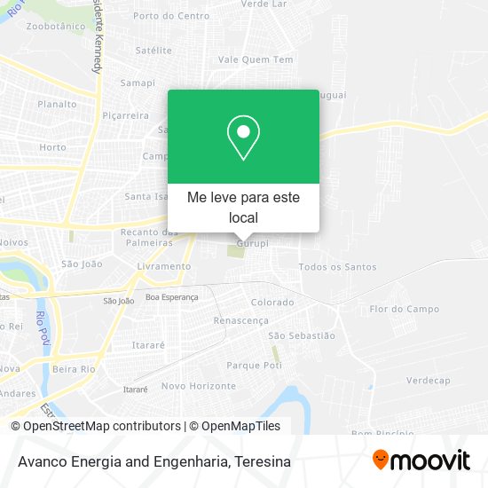 Avanco Energia and Engenharia mapa