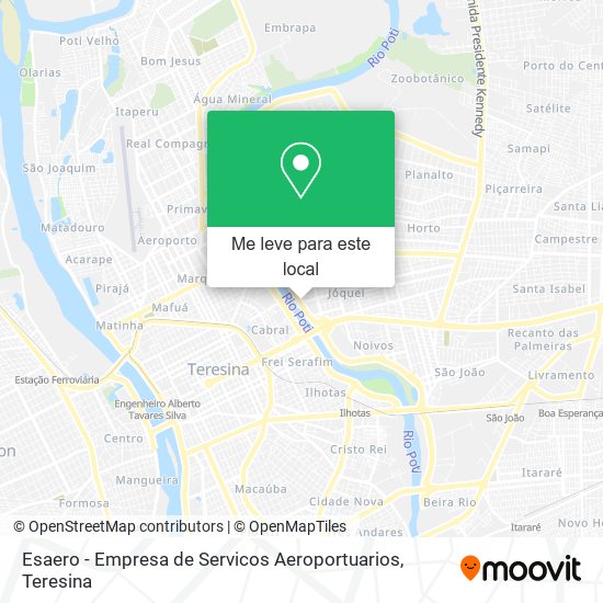 Esaero - Empresa de Servicos Aeroportuarios mapa