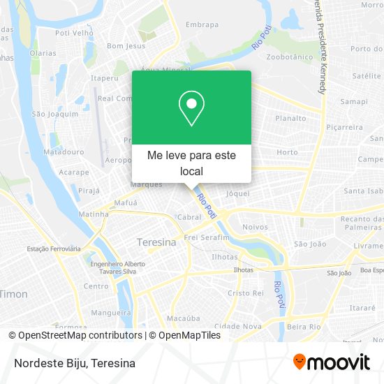 Nordeste Biju mapa
