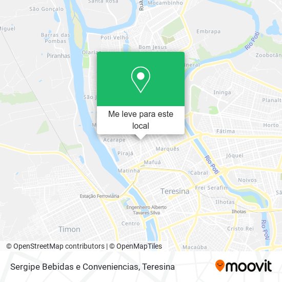 Sergipe Bebidas e Conveniencias mapa