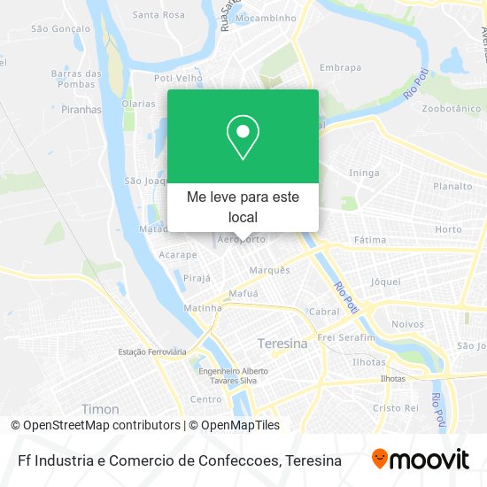 Ff Industria e Comercio de Confeccoes mapa