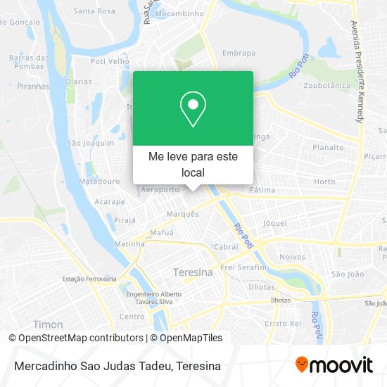 Mercadinho Sao Judas Tadeu mapa