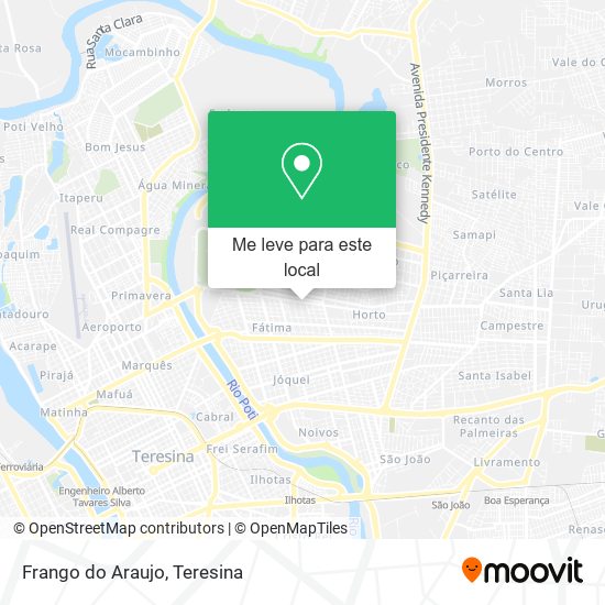 Frango do Araujo mapa