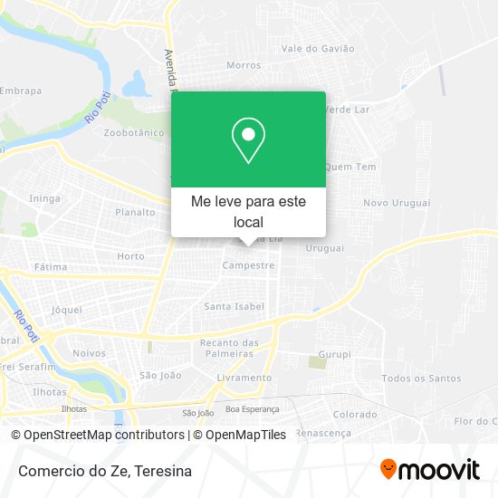 Comercio do Ze mapa