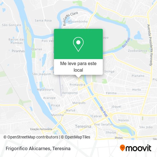 Frigorifico Akicarnes mapa