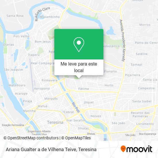 Ariana Gualter a de Vilhena Teive mapa