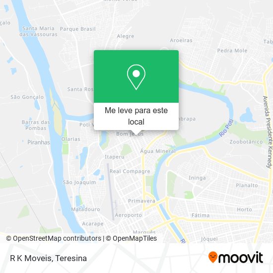 R K Moveis mapa