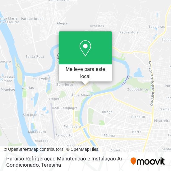 Paraíso Refrigeração Manutenção e Instalação Ar Condicionado mapa