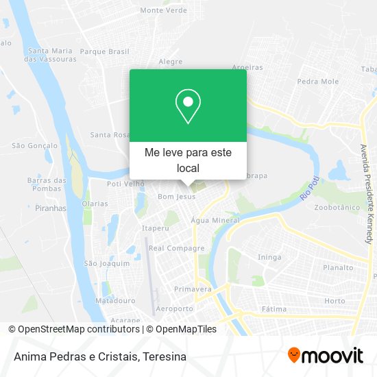 Anima Pedras e Cristais mapa