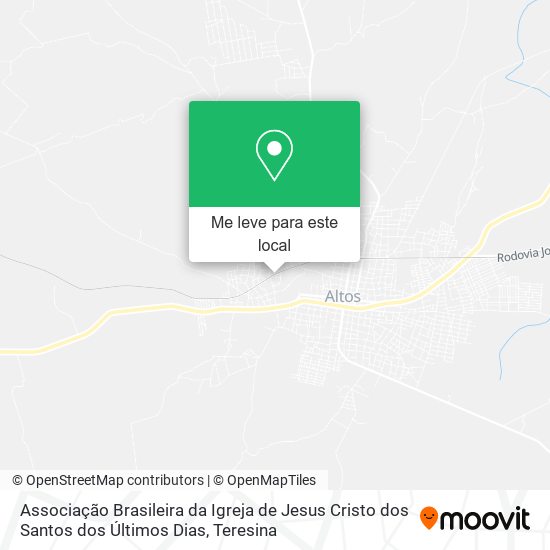 Associação Brasileira da Igreja de Jesus Cristo dos Santos dos Últimos Dias mapa