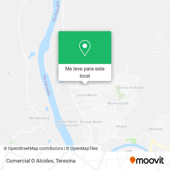 Comercial O Alcides mapa