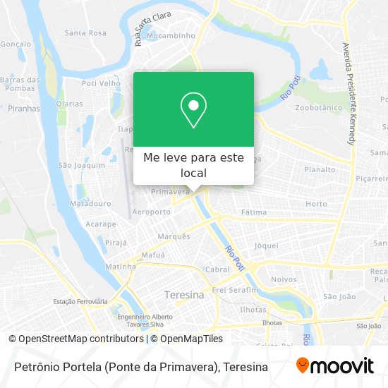 Petrônio Portela (Ponte da Primavera) mapa
