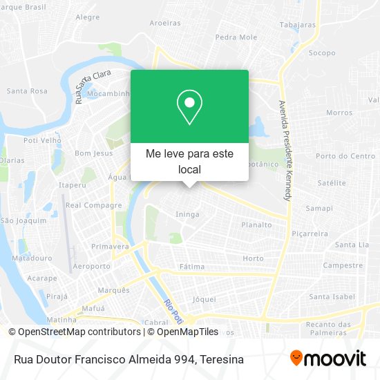 Rua Doutor Francisco Almeida 994 mapa