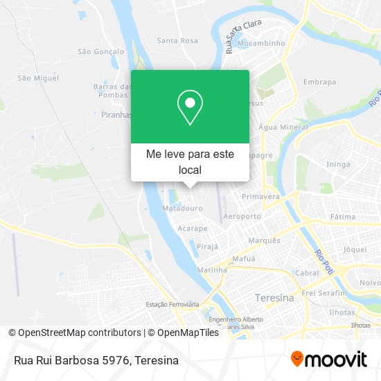 Rua Rui Barbosa 5976 mapa