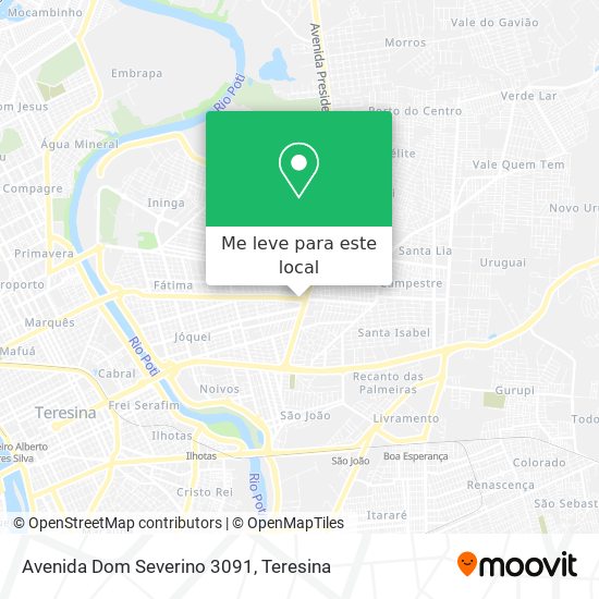 Avenida Dom Severino 3091 mapa
