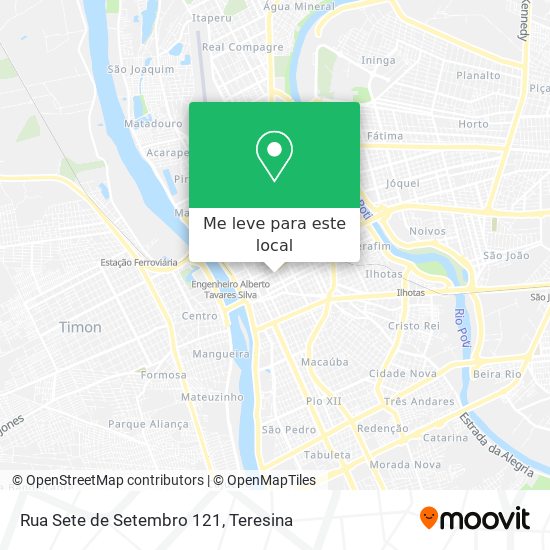 Rua Sete de Setembro 121 mapa