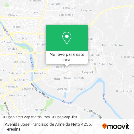 Avenida José Francisco de Almeida Neto 4255 mapa