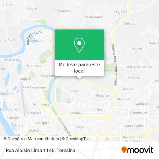 Rua Aloísio Lima 1146 mapa