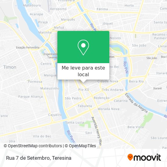 Rua 7 de Setembro mapa