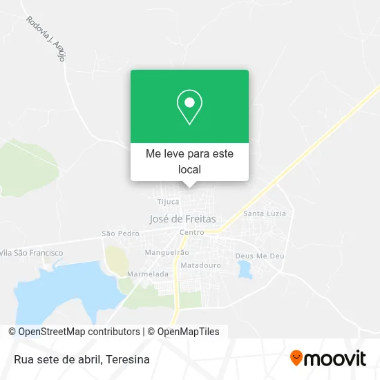 Rua sete de abril mapa
