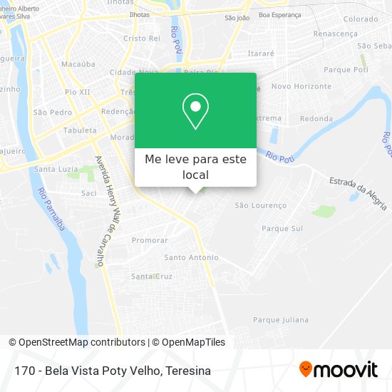 170 - Bela Vista Poty Velho mapa